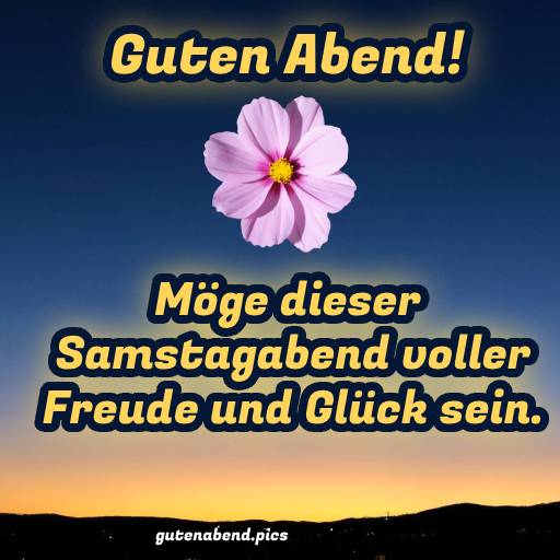 guten abend Samstag